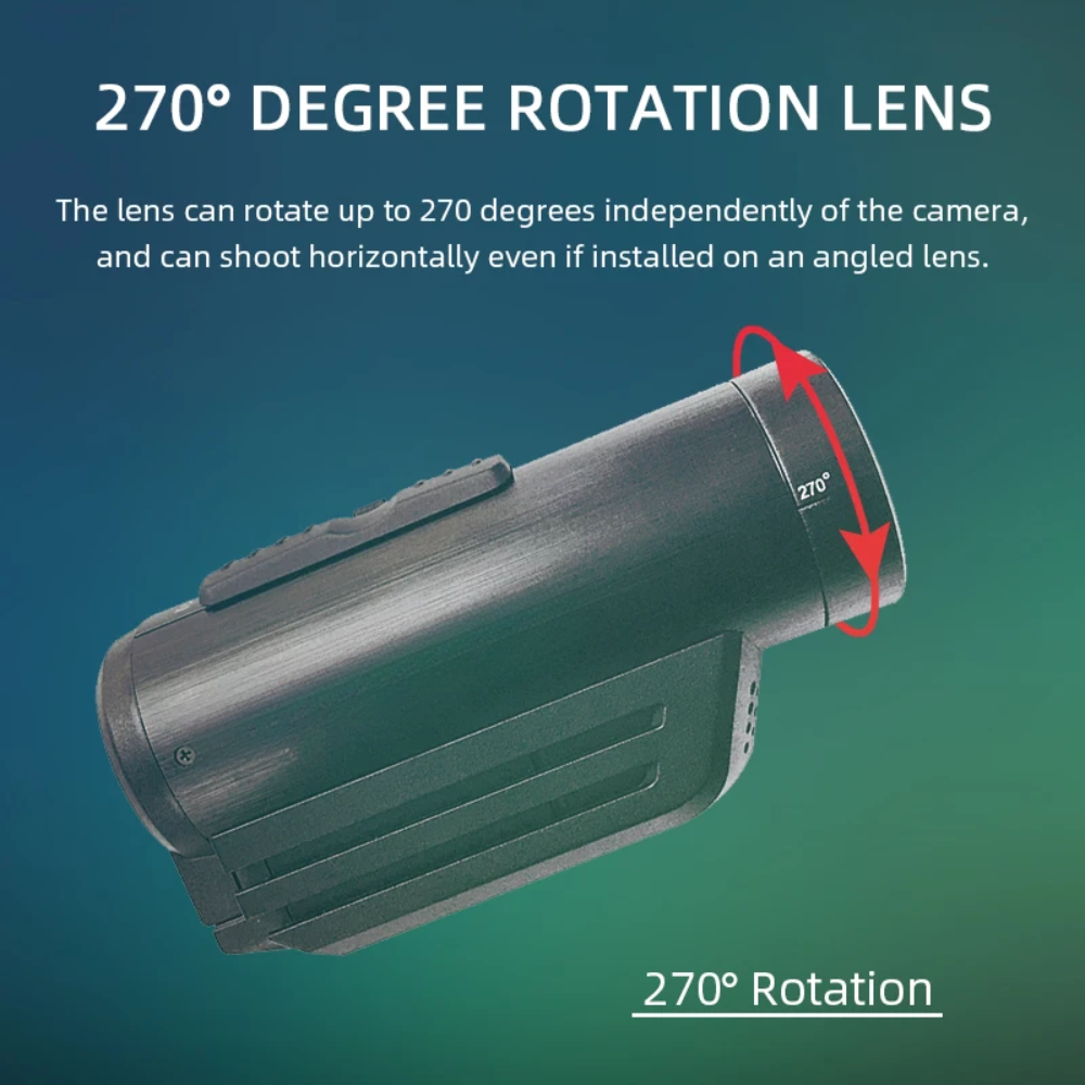 Compact 4K Action Camera – Head Mount POV Cam for Tactical Sports & Travel