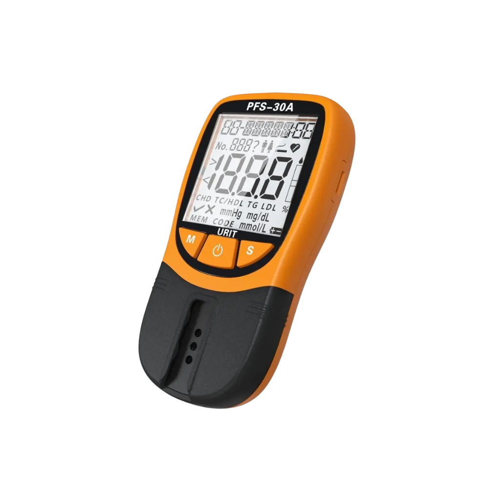 5-in-1 Blood Lipid Test Device – Includes 10 Cholesterol Strips for Rapid Home Monitoring