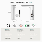 Electric Instant Hot Water Tap – 3200W Tankless Kitchen Faucet with Built-In Heating Element