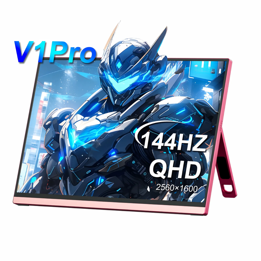 16" Portable 2.5K Gaming Monitor with 144Hz, 100% sRGB, USB-C & Mini HDMI – For PS5, Switch, PC