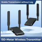 1080p Wireless HDMI Transmitter & Receiver – 500M Signal Range for Displays & Laptops
