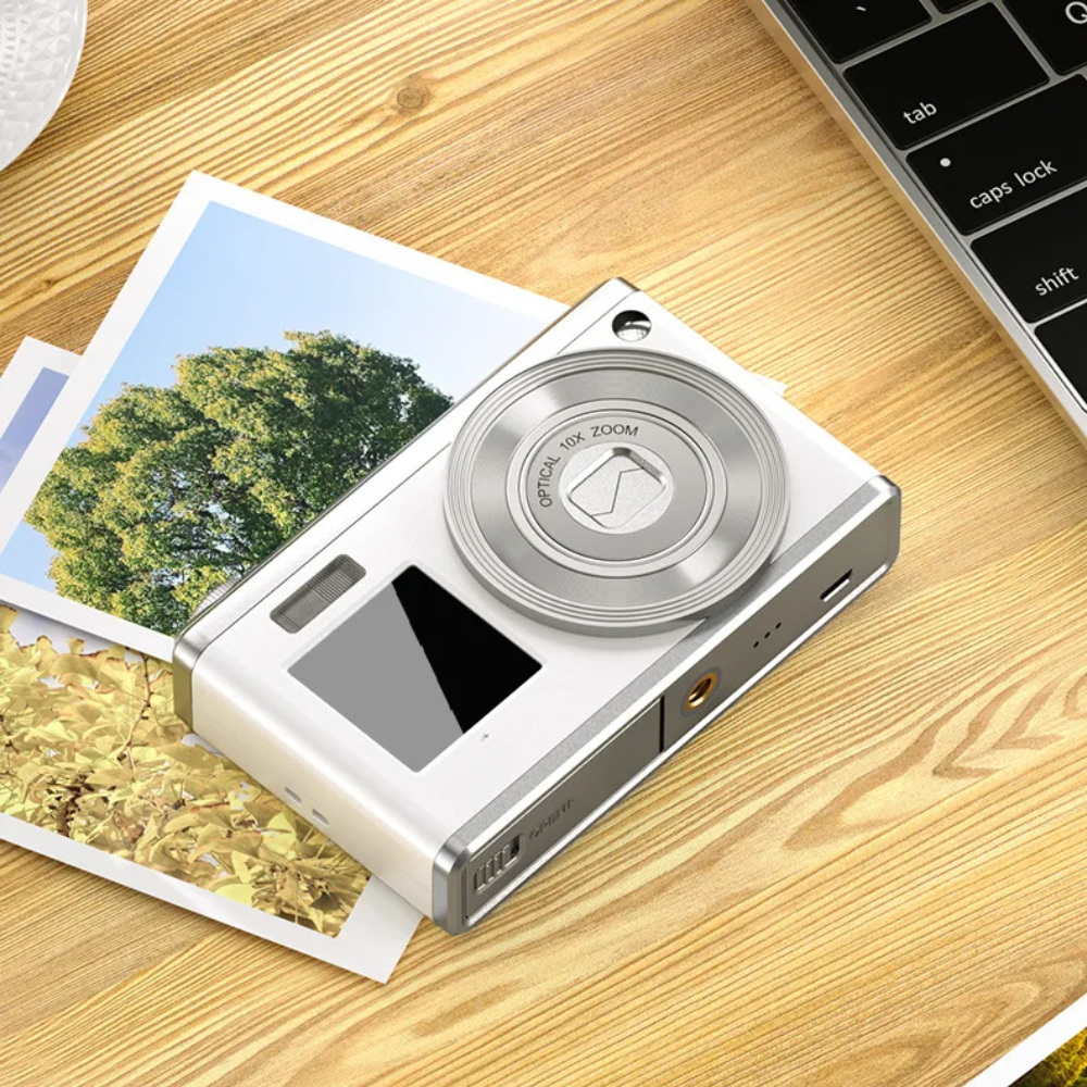 Portable 4K Digital Camera – Dual Screen, 16x Zoom, Waterproof Design for Home & Outdoors