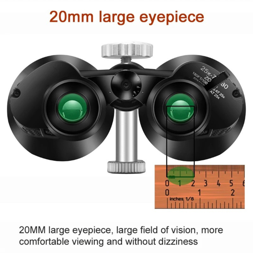 High-Power Zoom Binoculars 25–75x80 – Ideal for Outdoor Viewing, Stargazing & Wildlife Watching