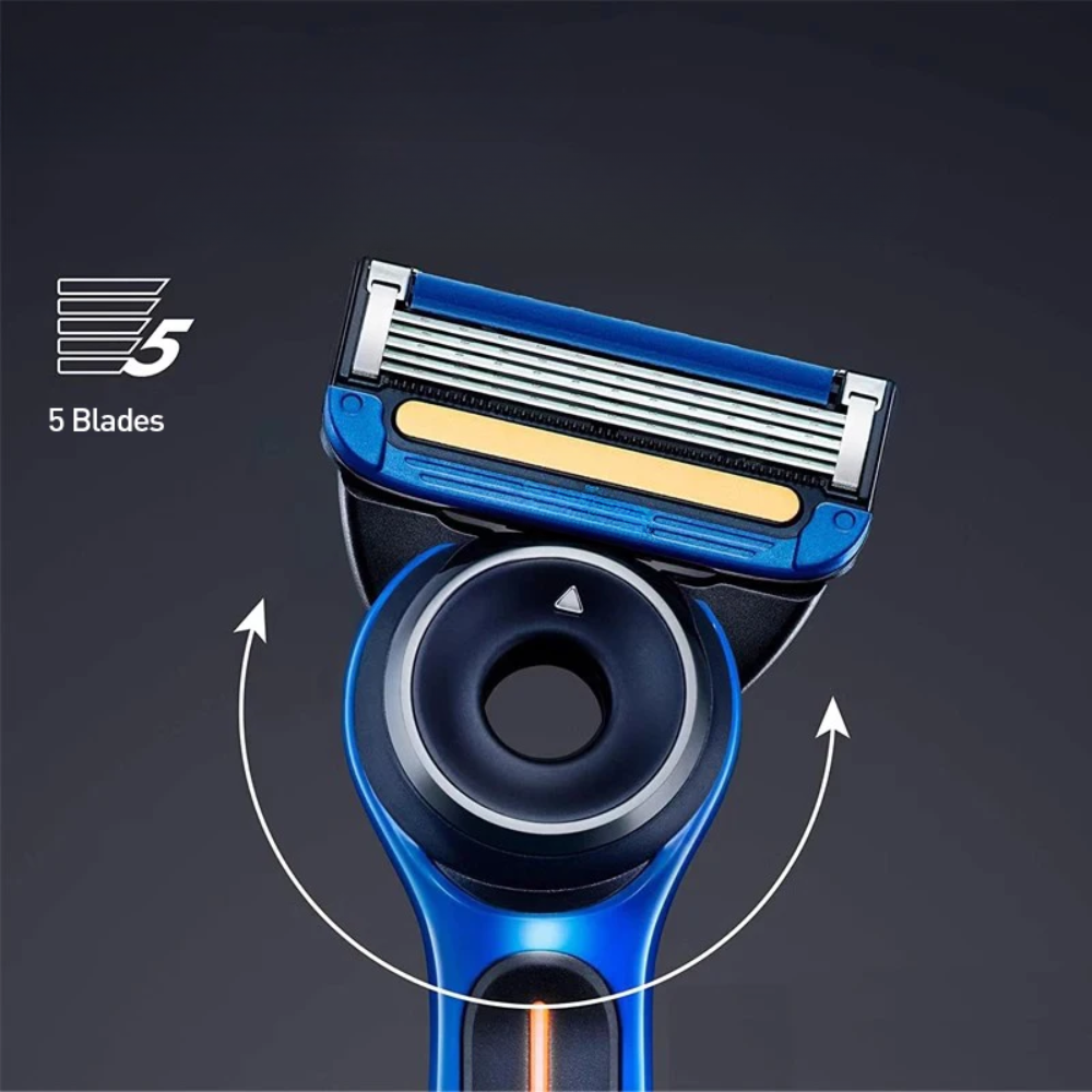 Cordless Heated Razor with 5 Nanotech Blades and Travel Case Bugatti Edition