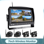 1080p Wireless Camera System with 7" Split-Screen Monitor for RV, Truck or Trailer