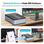 2.5" Diskless NAS Enclosure with App Access