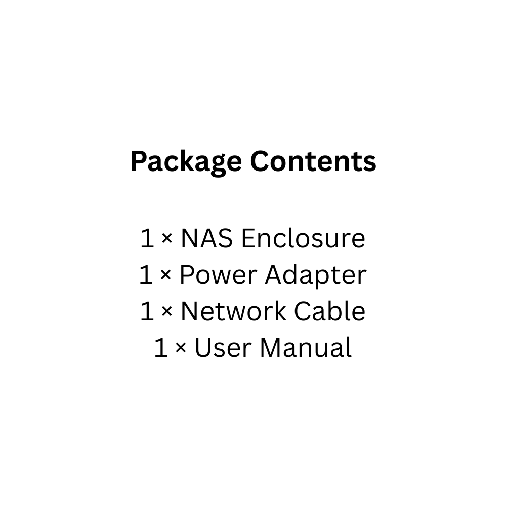 2.5" Diskless NAS Enclosure with App Access