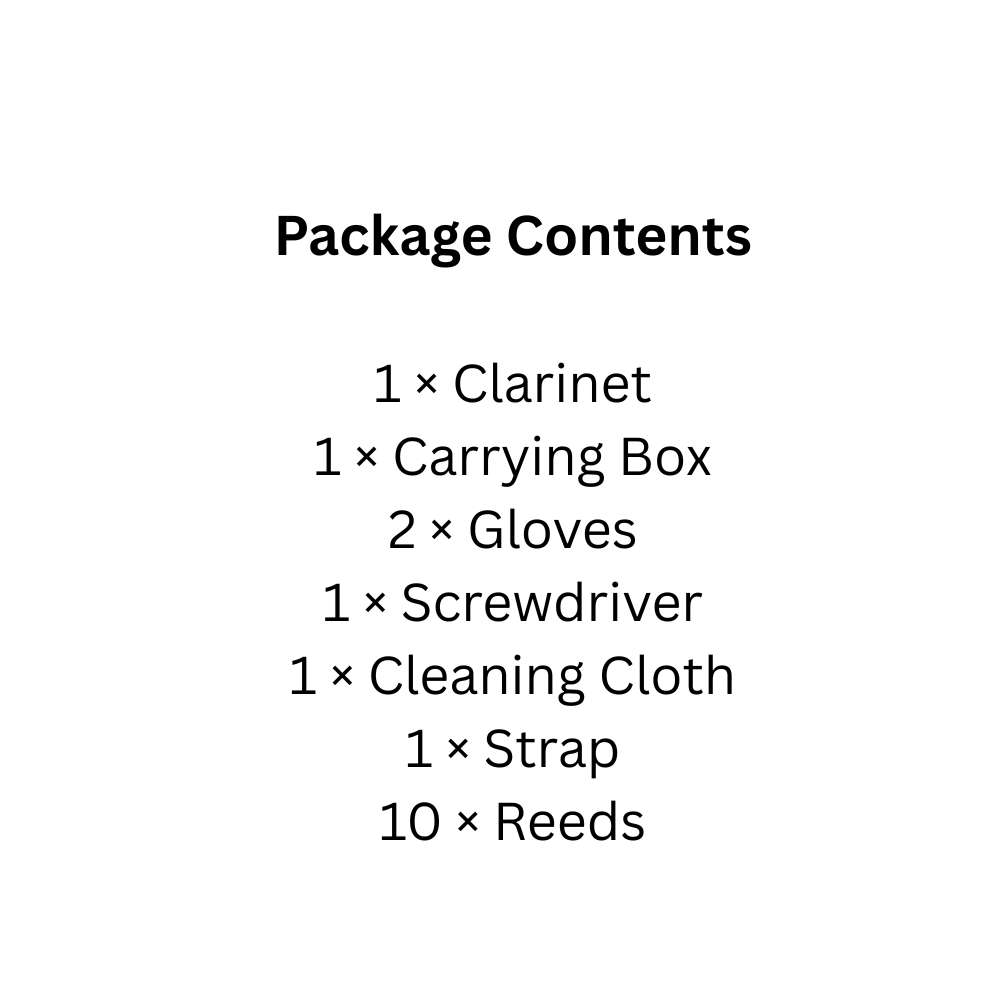 Professional 17 Key Bb Clarinet Set with Accessories Included