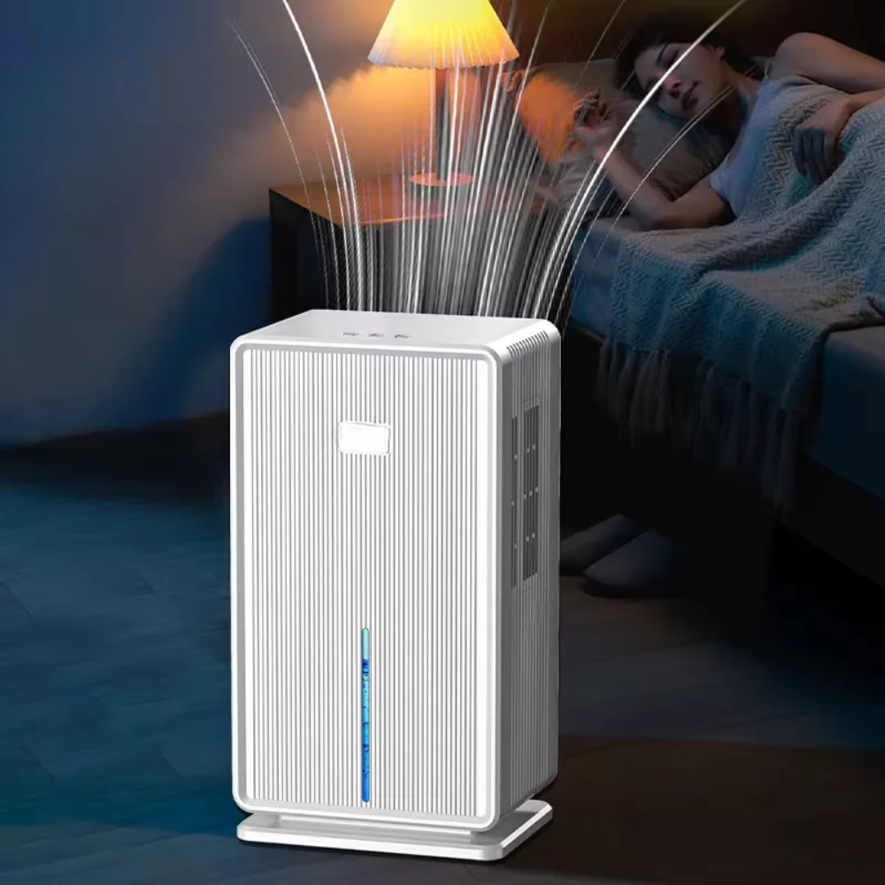 Portable Electric Dehumidifier with Anion Purification – 3L Capacity, Quiet Operation for Home & Basement
