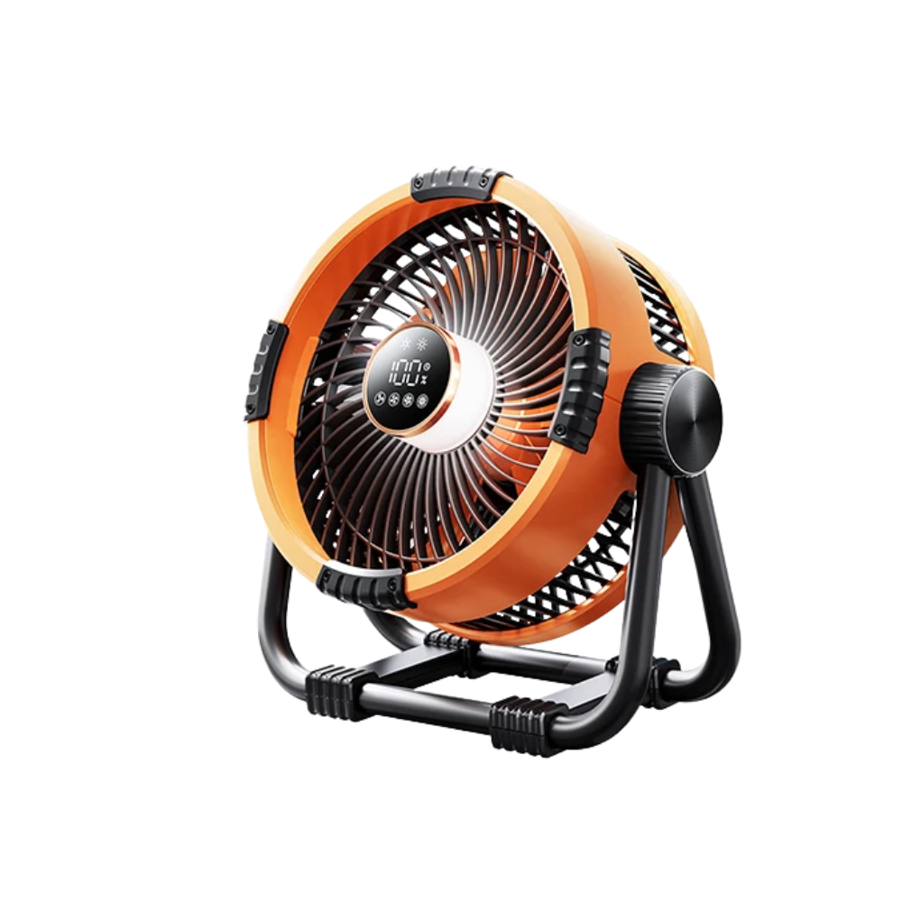 Rechargeable Outdoor Fan with LED Light, 4 Speeds & 20000mAh Battery