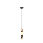 Modern Marble Cylinder Pendant Light with LED for Bedroom or Living Room
