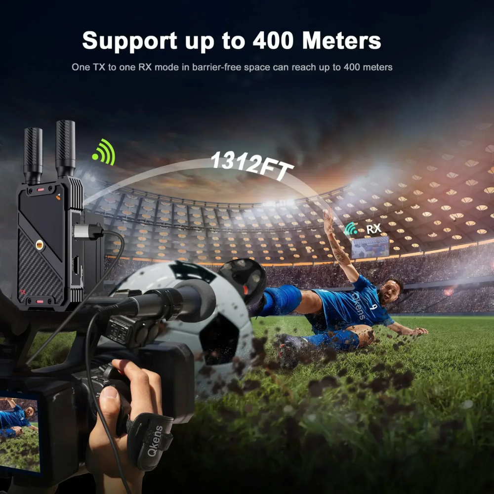 1080P 5G Wireless HDMI Extender with Ultra-Low 0.05s Latency for TV, Monitor, and Projector