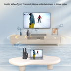 1080P 5G Wireless HDMI Extender with Ultra-Low 0.05s Latency for TV, Monitor, and Projector