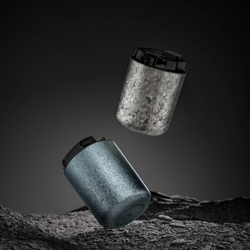 220ml Titanium Travel Coffee Mug Lightweight Insulated Heat-Lock Cup for Outdoor & Office