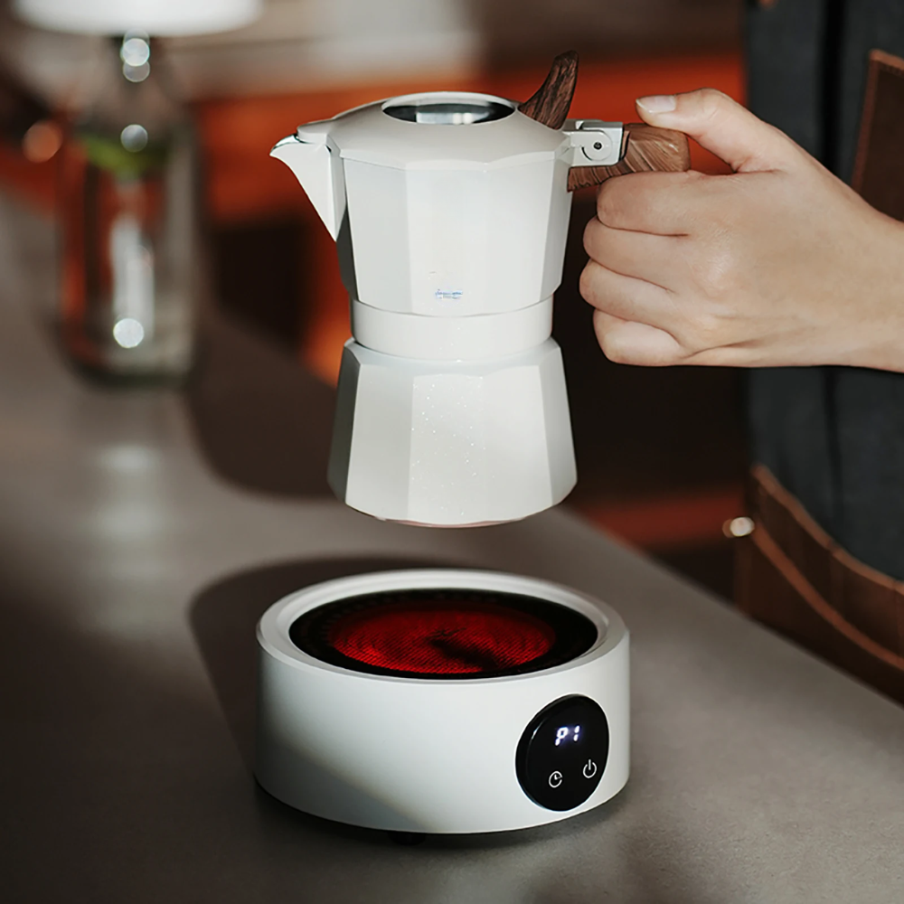 Portable Electric Coffee Stove with 800W for Home or Travel Brewing