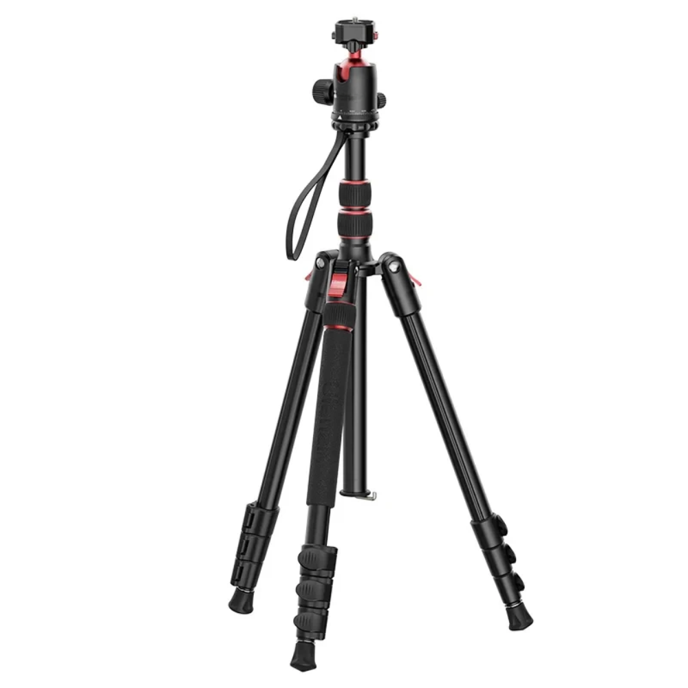 2-in-1 Quick Release Tripod & Monopod with 360° Pan Head and Reversible Legs for DSLR