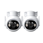 2-Pack 5MP Outdoor Wi-Fi Security Cameras, AI Tracking, Pan & Tilt, Full-Color Night Vision