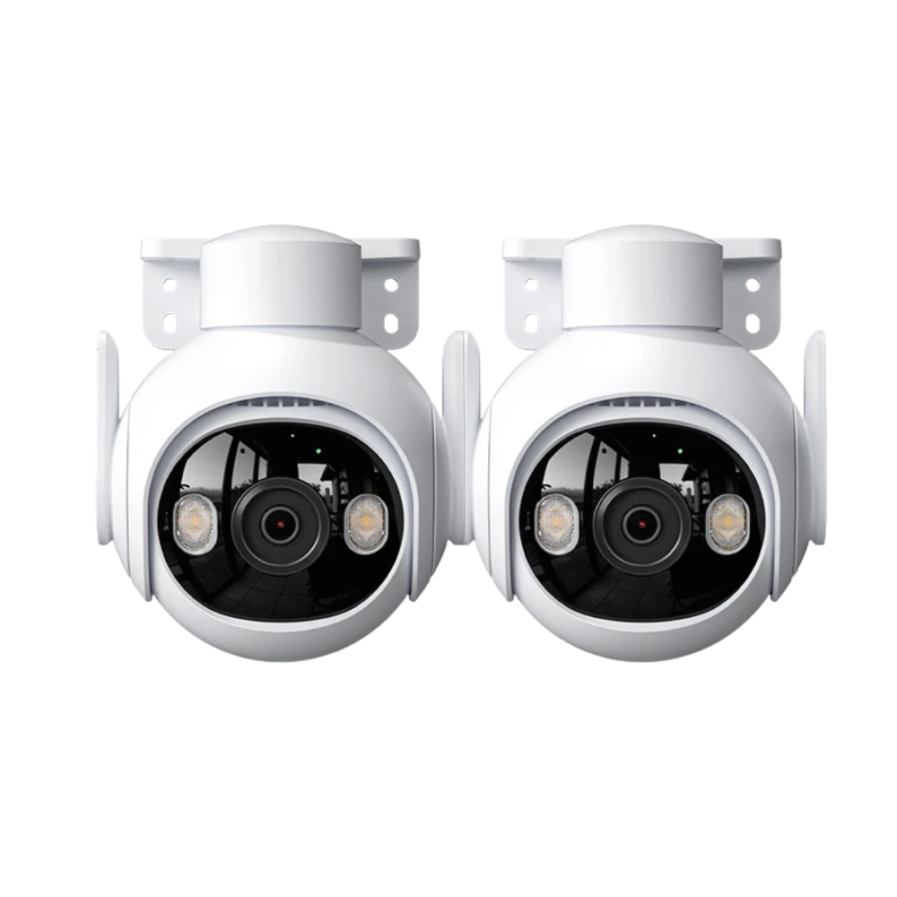 2-Pack 5MP Outdoor Wi-Fi Security Cameras, AI Tracking, Pan & Tilt, Full-Color Night Vision