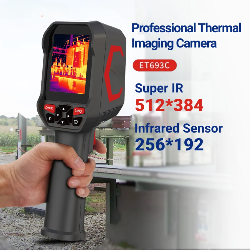 2-in-1 Infrared & 1080P Visible Thermal Camera, 512x384 Super IR, Handheld with Laser