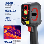 2-in-1 Infrared & 1080P Visible Thermal Camera, 512x384 Super IR, Handheld with Laser
