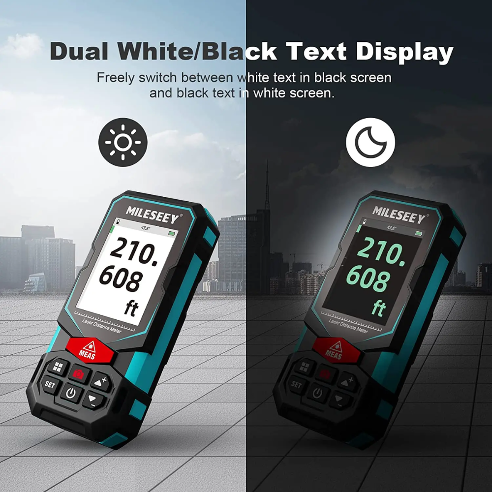 Laser Distance Meter 100m with Camera, Bluetooth & App Connectivity for Outdoor Measuring
