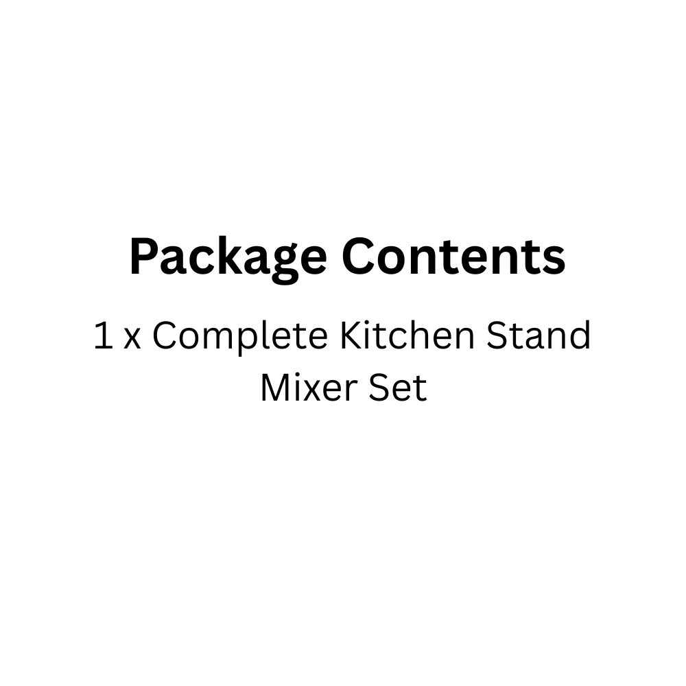 Red 1200W Kitchen Stand Mixer 6L, 6-Speed, Quiet Motor