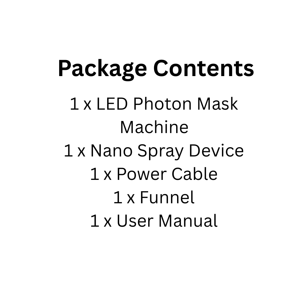 LED Photon Facial Mask with Nano Spray – Anti-Aging, Acne Treatment, Home Spa Use