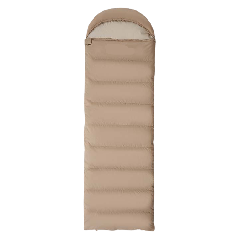 Portable Duck Down Camping Bag with Polyester Shell Envelope Design