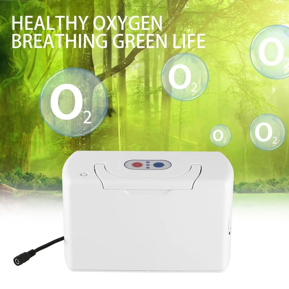 Cordless 3L Oxygen Generator with Carry Bag & Car Adapter Lightweight Home & Travel Use