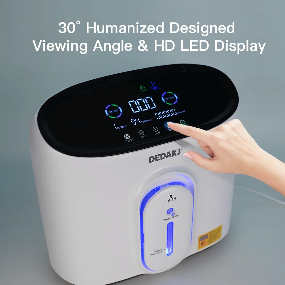 1L to 8L Portable Home Oxygen Concentrator with Nebulizer