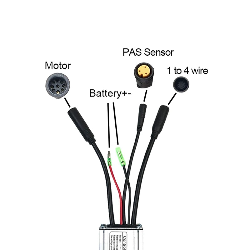 Electric Scooter Conversion Kit with Brushless Controller LCD Screen and Accessories