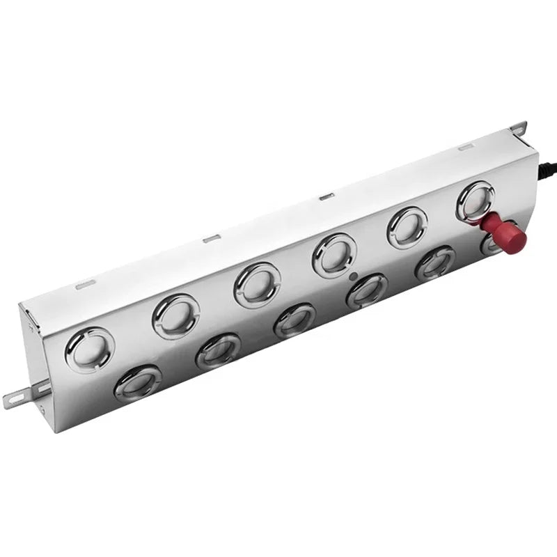 12 Head Ultrasonic Mist Maker with Stainless Steel Body for Ponds, Fountains & Hydroponics