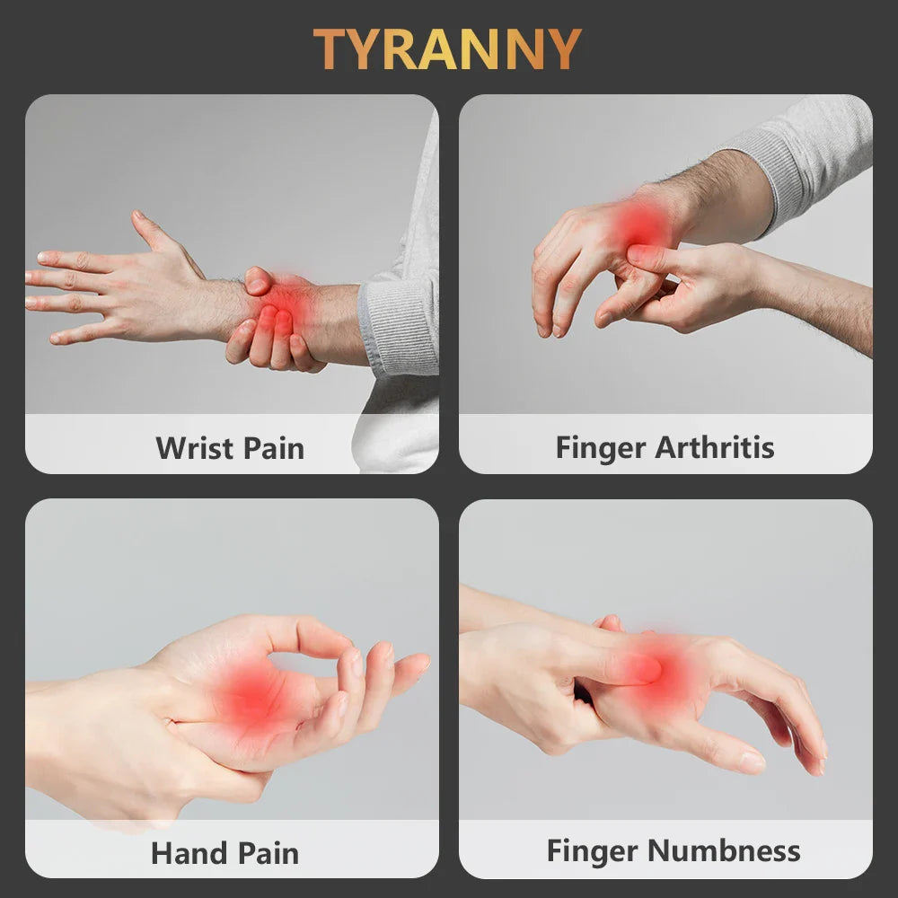 Wireless Hand Massager with Heating and Vibration