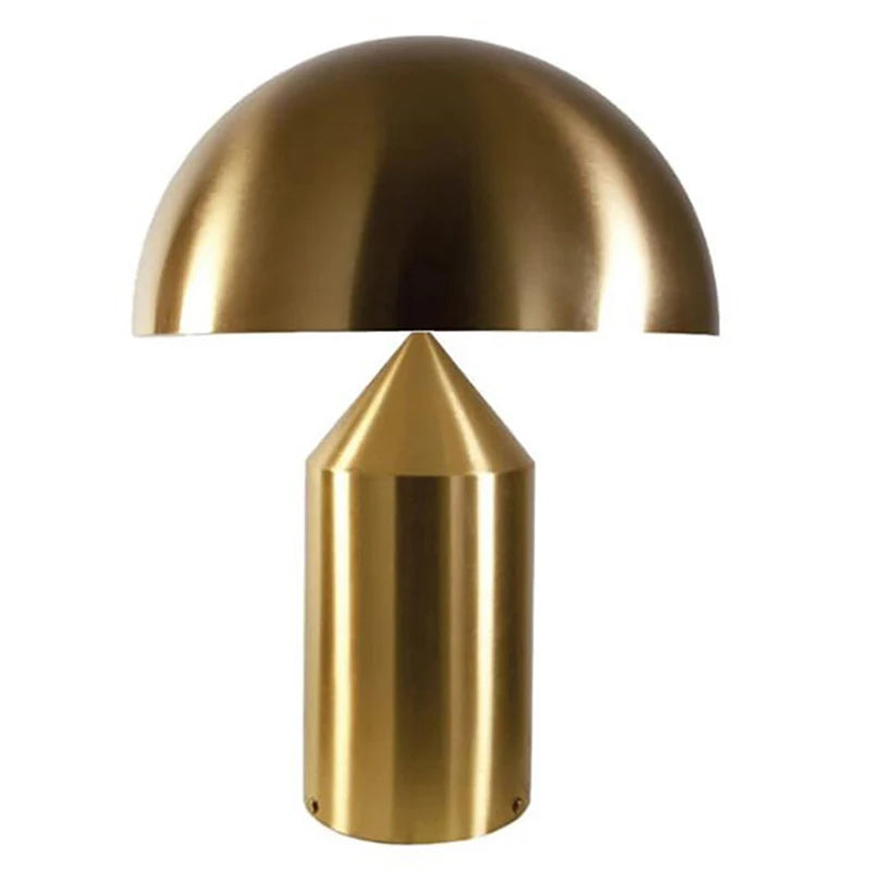 Modern Gold Mushroom Desk Lamp for Bedroom or Study