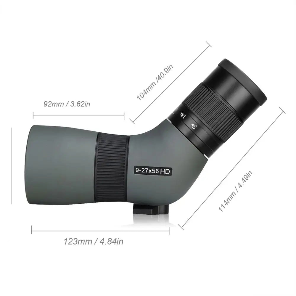 Portable 9-27x56 ED Spotting Scope Monocular for Outdoor Use