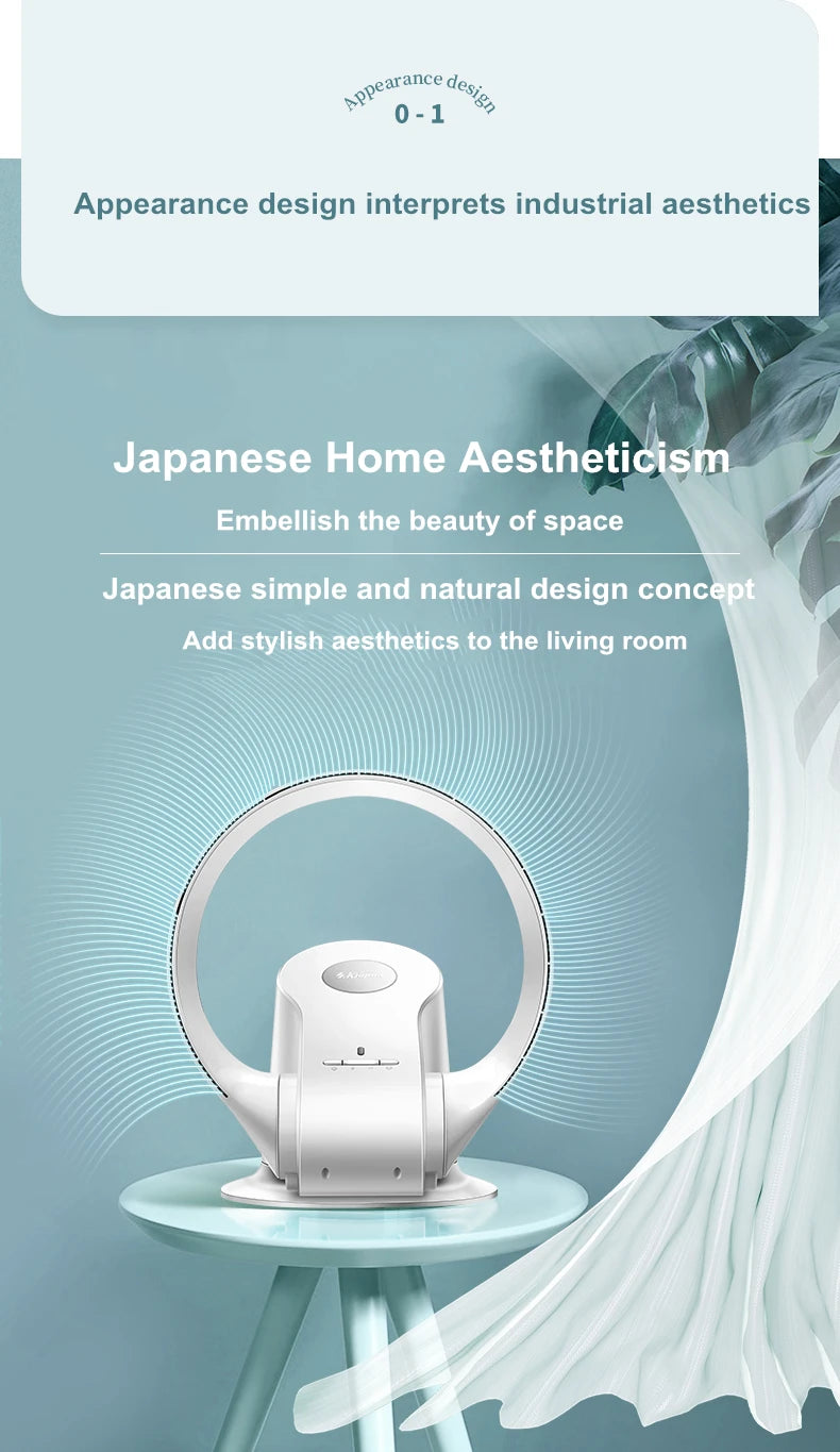 Powerful Bladeless Cooling Fan for Home or Office