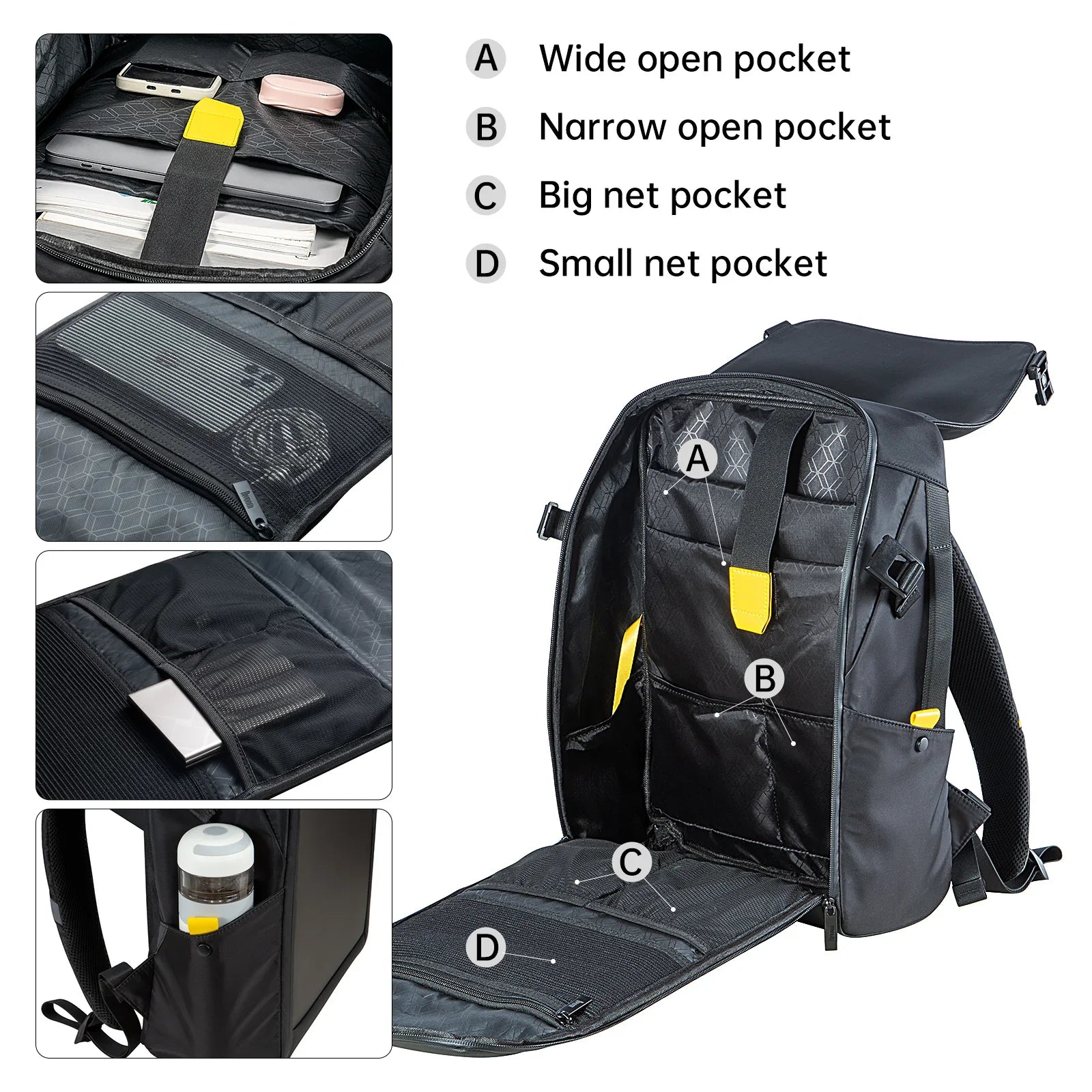 15" Waterproof LED Backpack with App-Controlled RGB Display