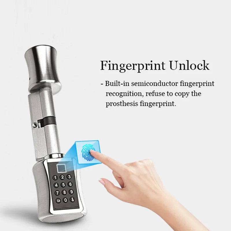 Biometric Electronic Door Lock with PIN Code & Fingerprint Access