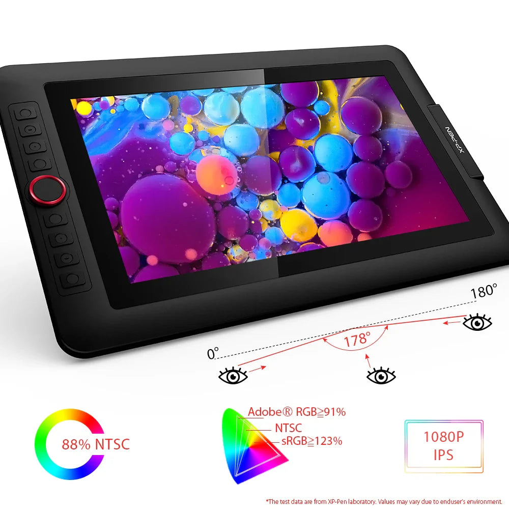 13.3" Drawing Tablet Monitor with Tilt and Stylus