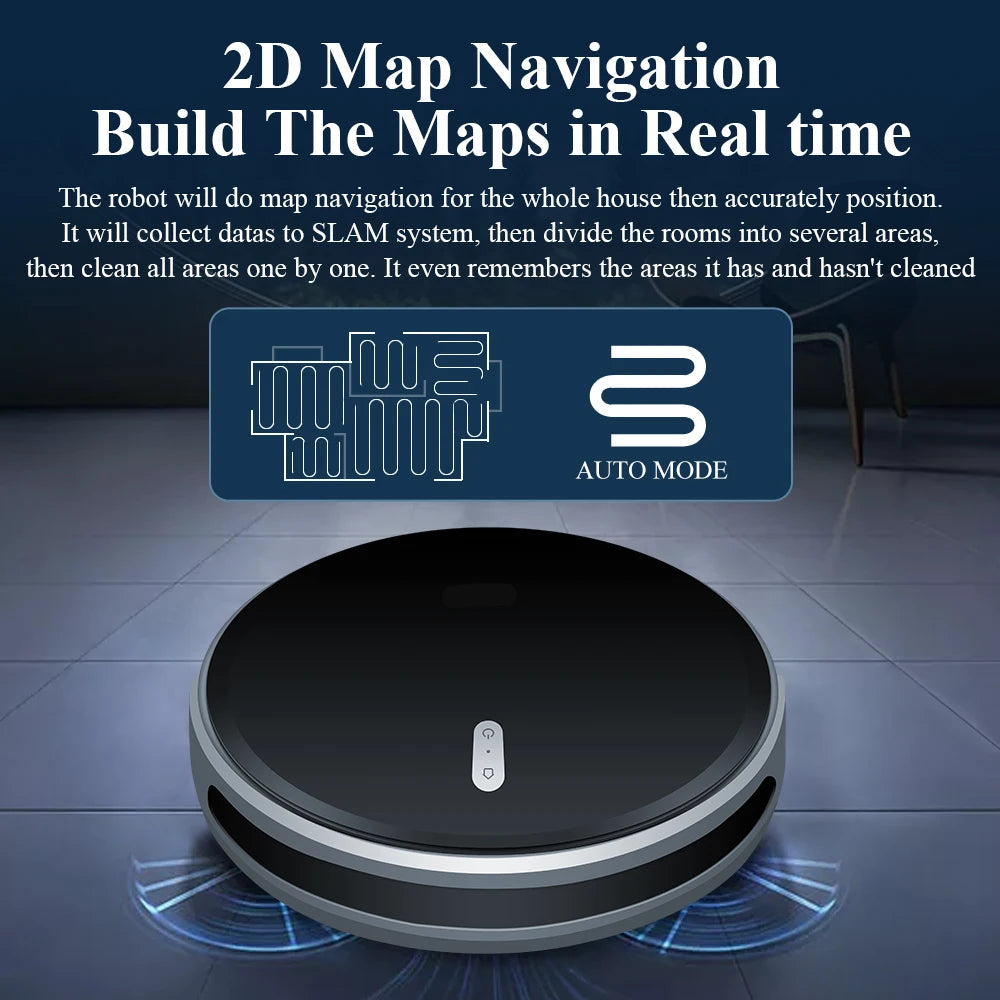 2-in-1 Robot Vacuum and Mop with App Control