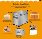 1KG Automatic Bread Maker with Fruit and Nut Dispenser