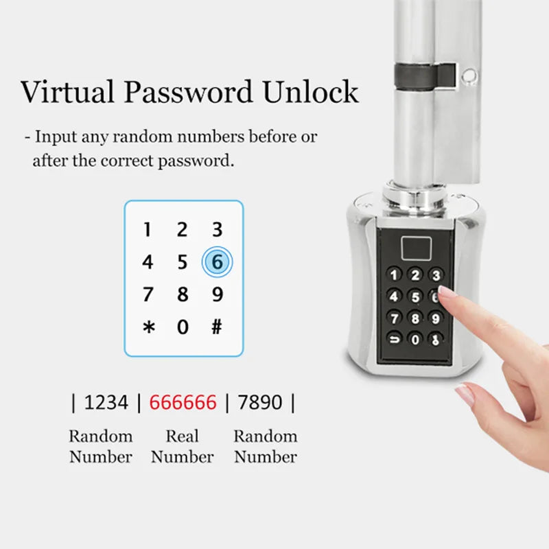 Biometric Electronic Door Lock with PIN Code & Fingerprint Access