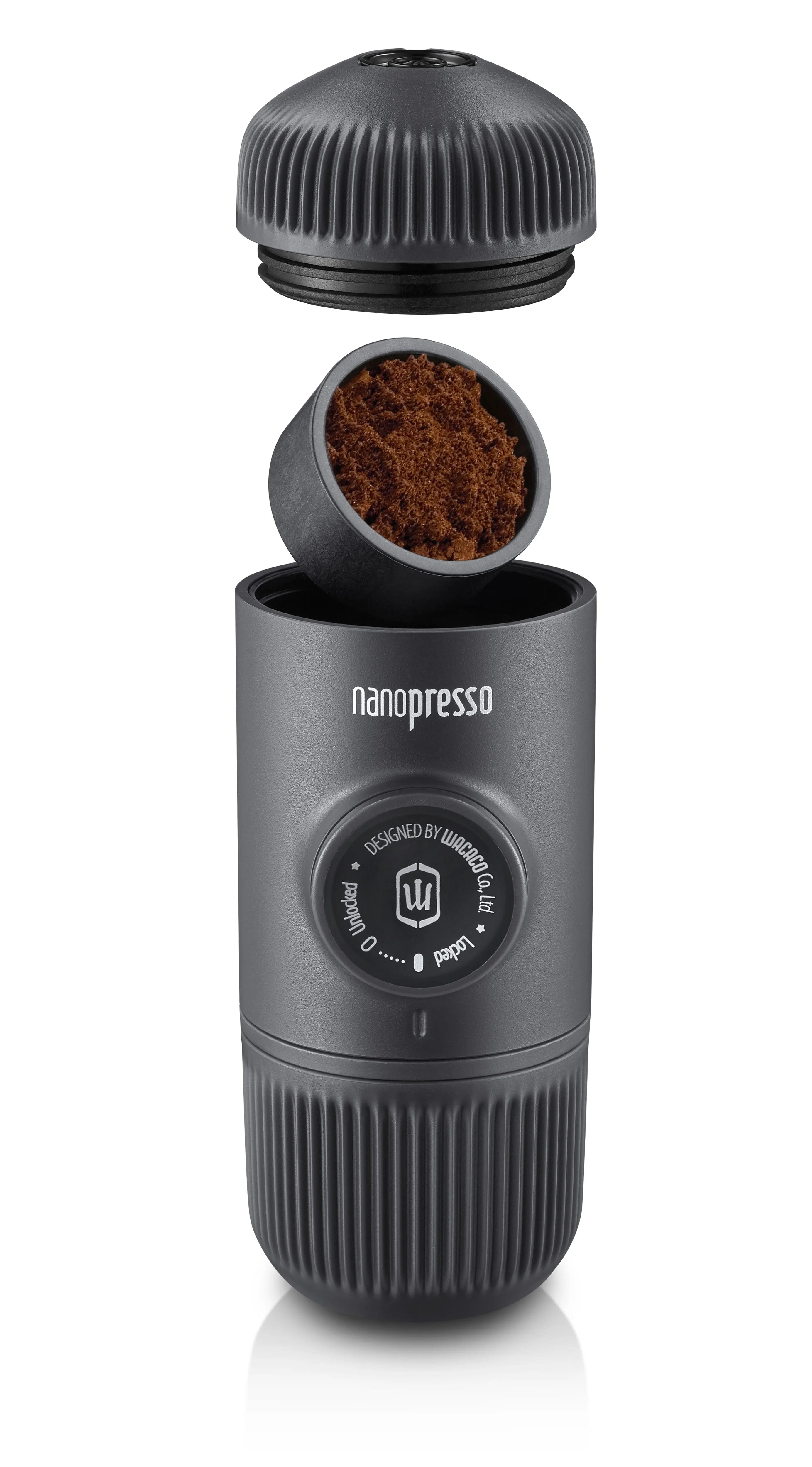 Portable Espresso Machine with 18 Bar Pressure – Nanopresso Handheld Coffee Maker for Travel & Camping