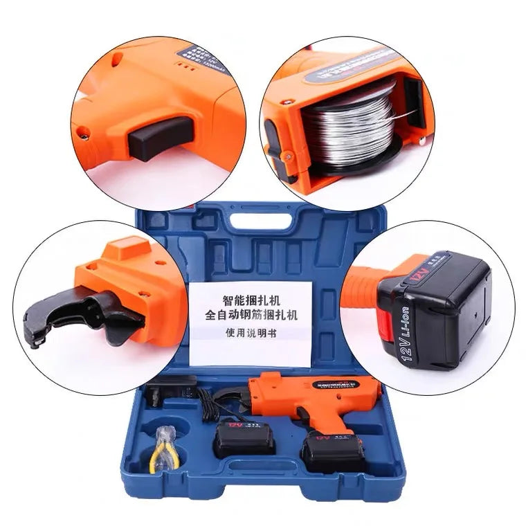 12V Cordless Rebar Tying Machine with Lithium Battery