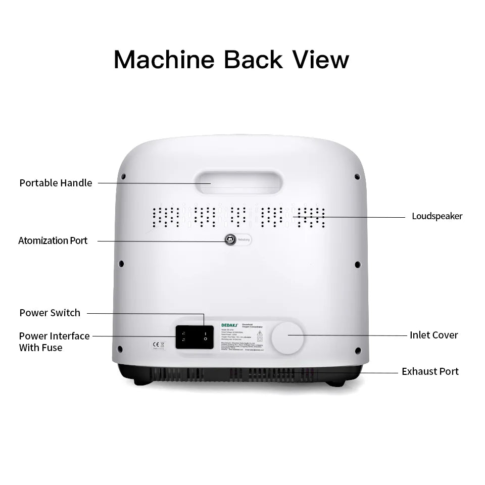 1L to 8L Portable Home Oxygen Concentrator with Nebulizer