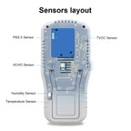 Smart Home Air Quality Detector – PM2.5, TVOC, Formaldehyde, LCD Display