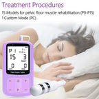 2-Channel Pelvic Muscle Trainer with 15 Modes for Kegel & Incontinence Therapy