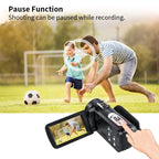 1080p Camcorder with Wi-Fi, IR Night Vision & Mic