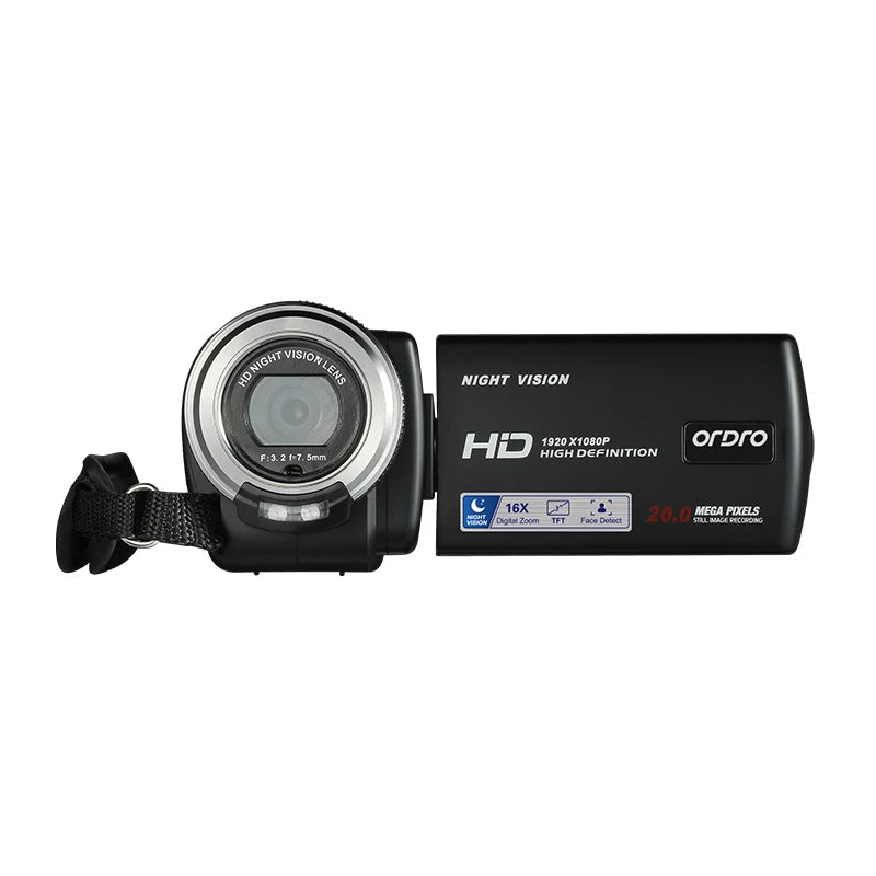 1080P HD Camcorder with Night Vision and Touch Screen