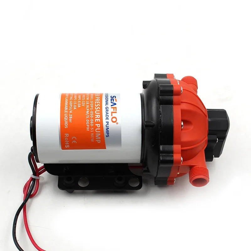 12V RV Marine Water Pump, 5-Chamber, 60 PSI